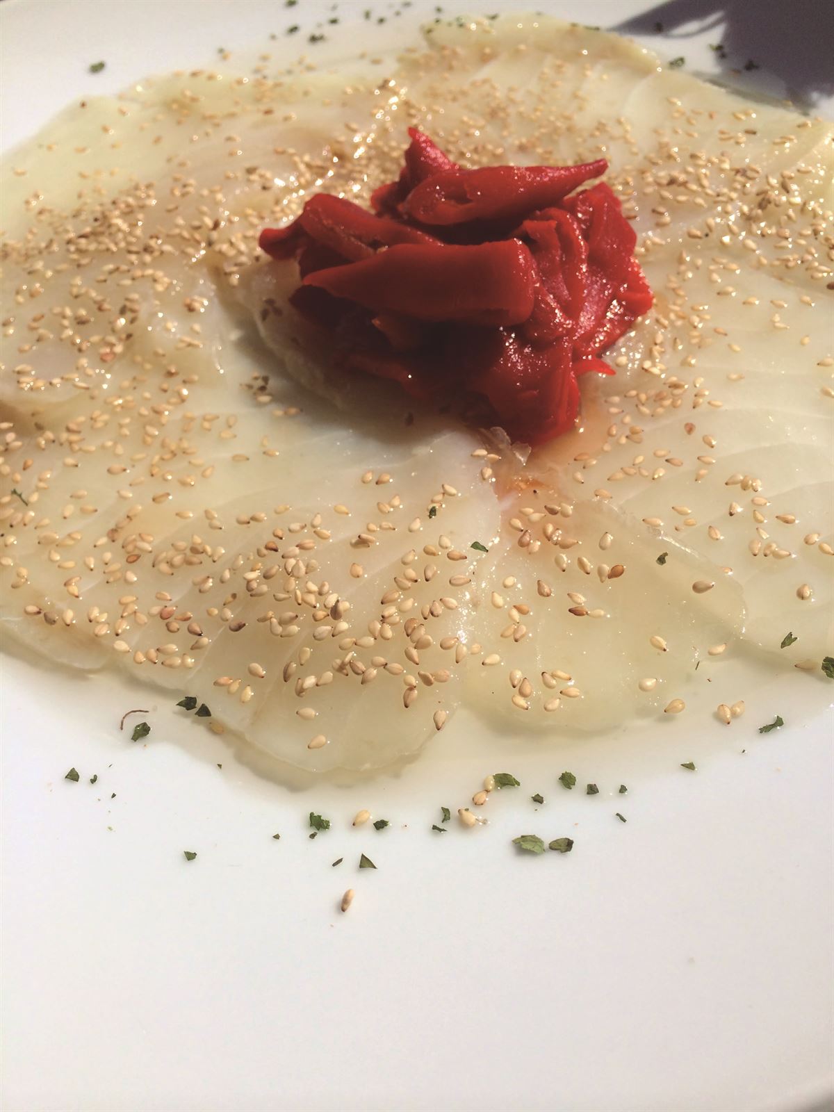 Carpaccio de bacalao - Imagen 1